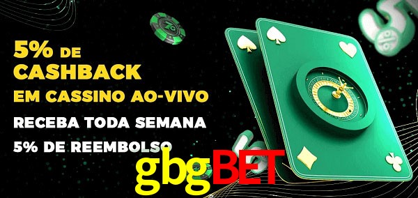 Promoções do cassino ao Vivo gbgbet
